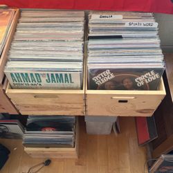 Records , Vinyl , 12”s , 45’s , Record Crates
