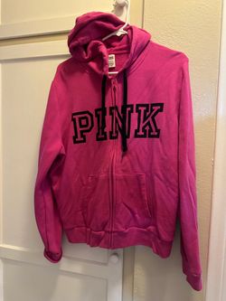 Victoria Secret PINK Zip Up Sweatshirt Size XL