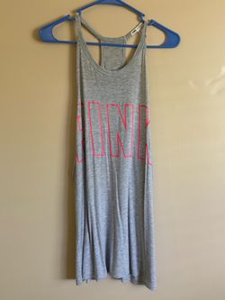 Women’s Victoria's Secret PINK Gray Tank Top Size Large