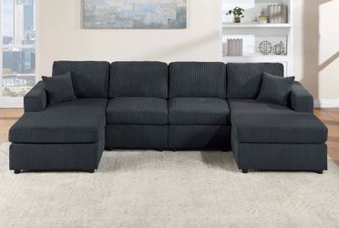 Corduroy sectional sofa