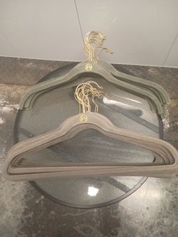 30 Joy Velvet Hangers with Gold Hooks