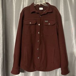 Columbia Maroon Jacket with Inner Sherpa - Sz S
