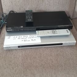 2  SONY DVD AND CD PLAYERS  ...in Excellent Condition. 40.00   Both.