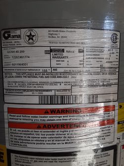 40 gal Smith refurbished water heater