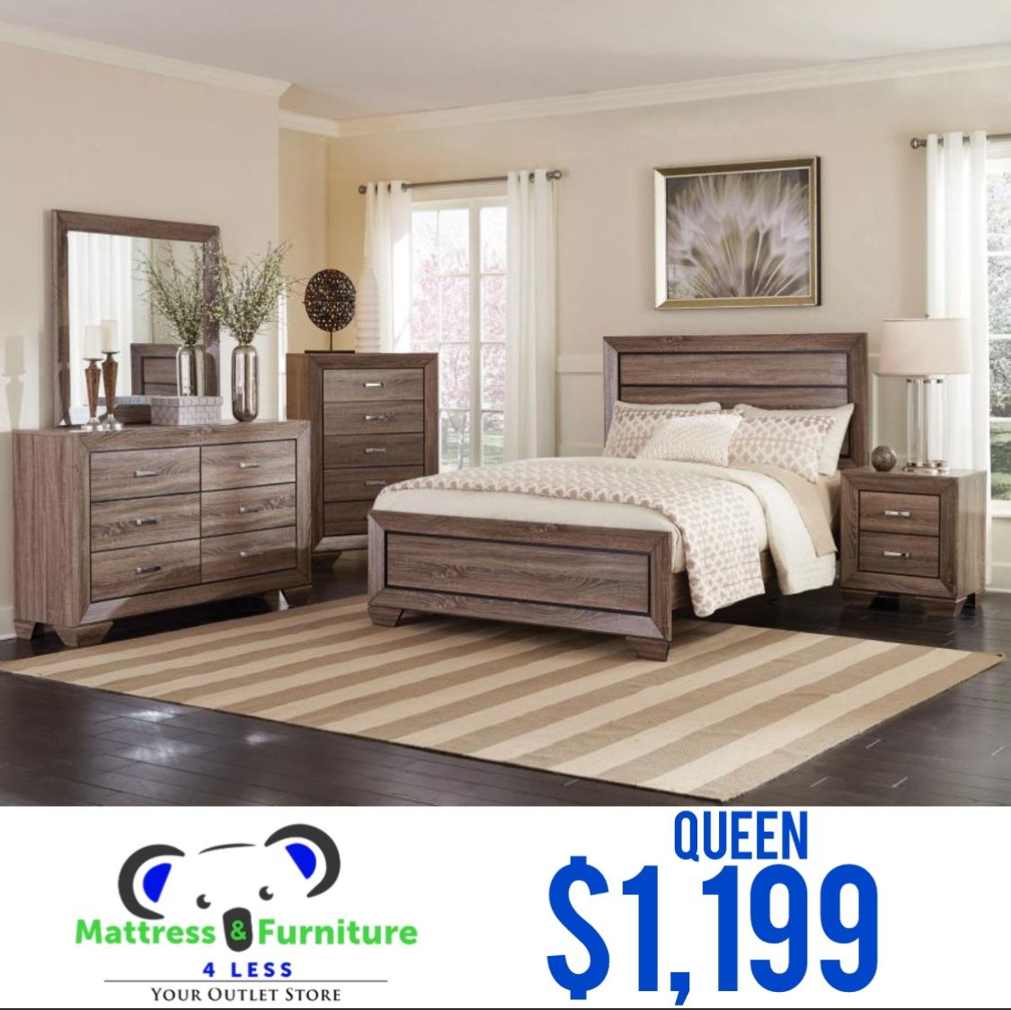 Queen Size 5-Piece Bedroom Set