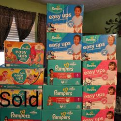DIAPERS $35 EACH / $100 X 3 BOXES