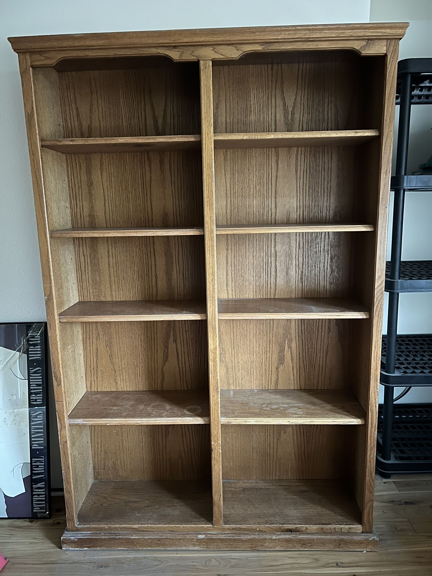 Free. Bookshelf Table Queen Bed 