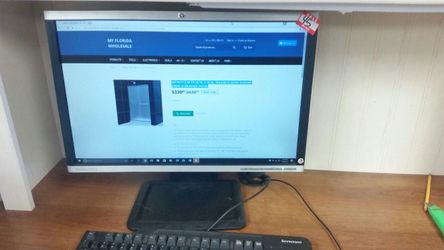 HP computer desktop monitor screen 22 in