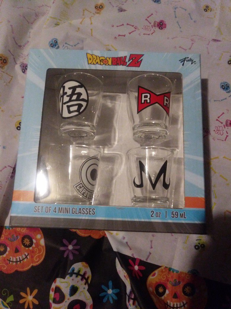 Dragon Ball Z 4 Piece Shot Glasses