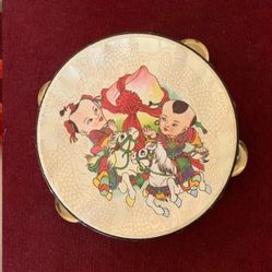 Bright & Colorful Rattle Tambourine-Horse