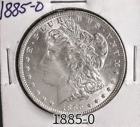 1885-0 Morgan Silver Dollar; Clean Fields, Cartwheel, Semi Key Date, Full Feathering!