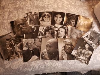 8 X 10 Black And White Photos Actors Vintage