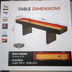 9ft Avenger Shuffle Board Table
