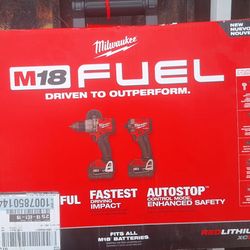 Milwaukee M18 FUEL Drill & Impact Driver Combo Kit – Brand New