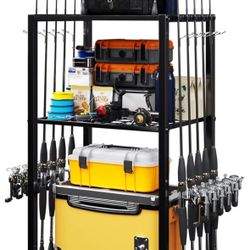 Fishing Tackle Storage Organizer, Fishing Rod Holder
