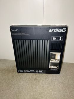 Artika Sonolok Acoustic Slat Wall Panels – Black on Black | New Open Box | 15.5 Sq Ft Kit