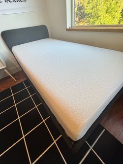Twin size IKEA bed frame and mattress