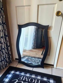 Black Wall Mirror 32" H X 23"W
