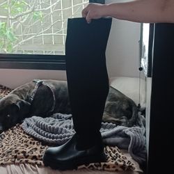 Womens Boots With Stocking Over The Knee Top