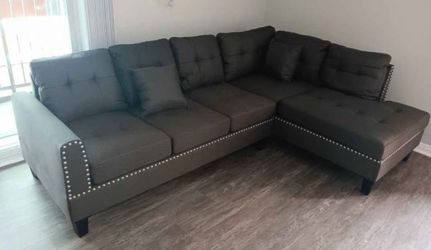L Shape Sectional Sofa Couch 