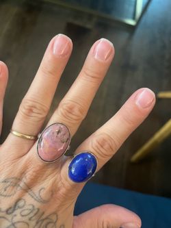 S925 Lapis Lazuli & Rhodonite Rings