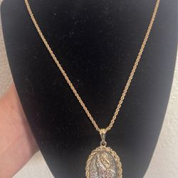 Cadena San Judas Oro Laminado 