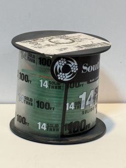 14 Gauge Green THHN Copper Wire 100ft Spool - NEW