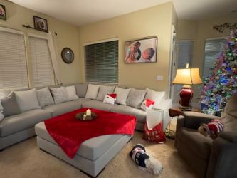 5piece sectional by Ashley with extra large ottoman