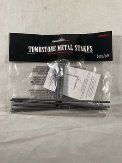 Amscan Tombstone Metal Stakes 6-Pack
