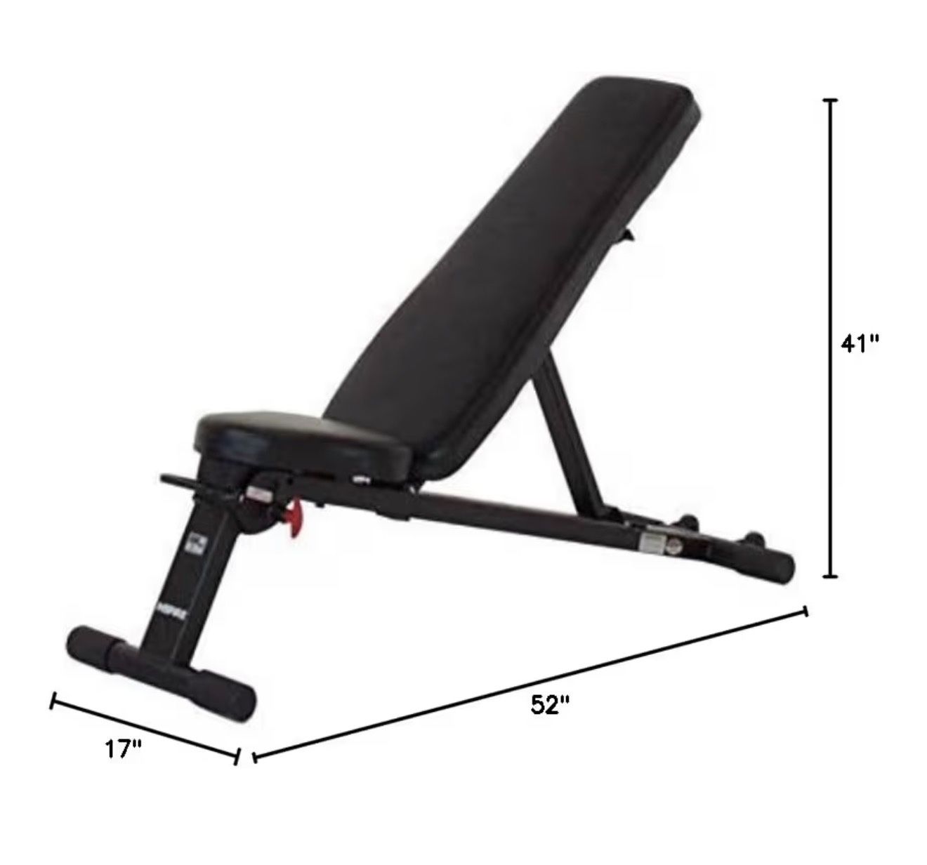 Inspire Fitness Workout Bench for Home Gym - Adjustable Weight Bench for Weightlifting & Abs - Exercise Fitness Equipment - Decline, Incline Bench - A