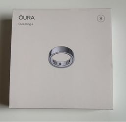 Oura Ring 4 Size 8 Silver