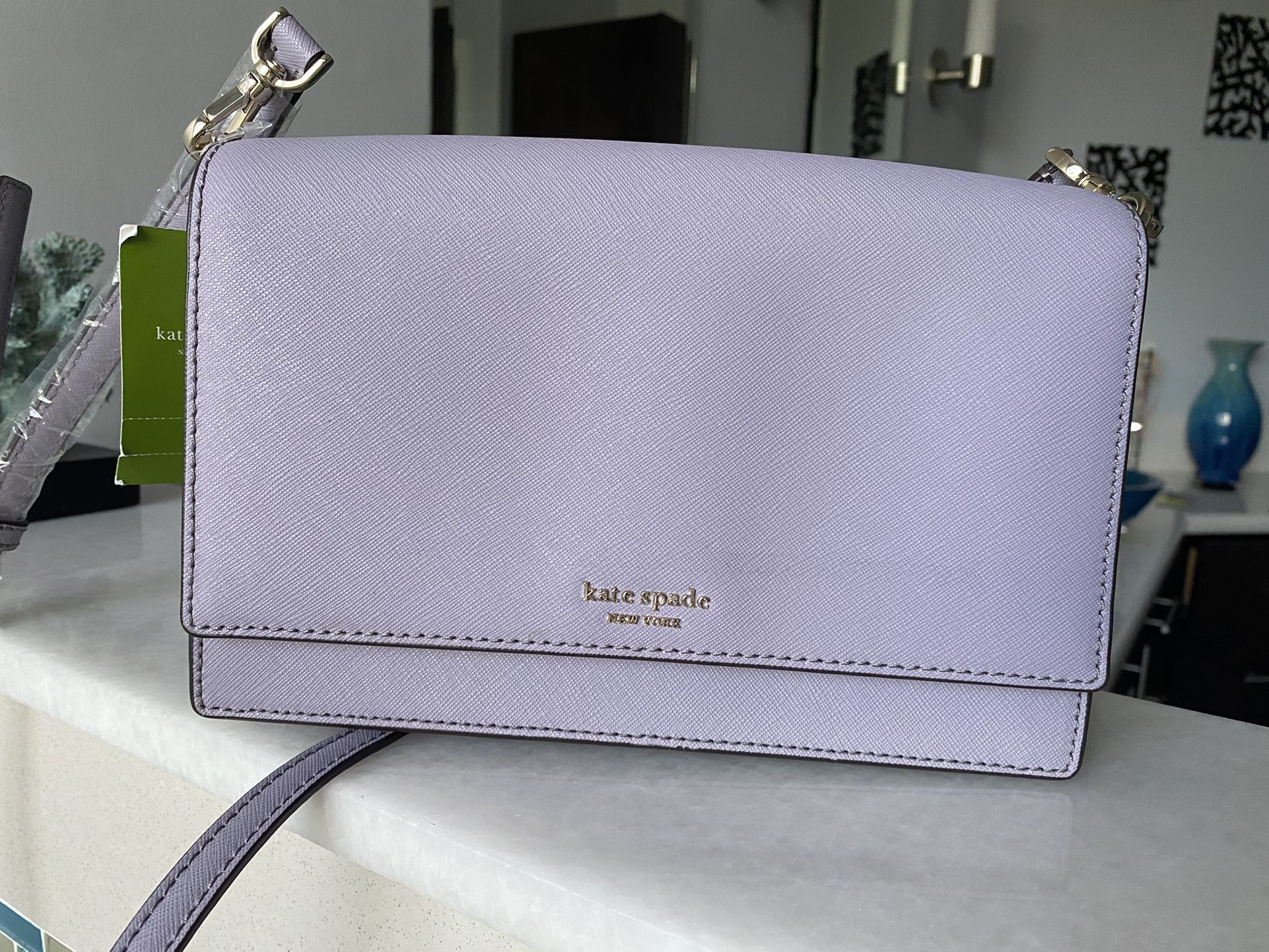 Kate Spade Cameron Convertible Cross Body Handbag, Icy Lavender