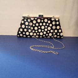 Neiman Marcus Polka Dot Clutch