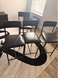 Black barstools