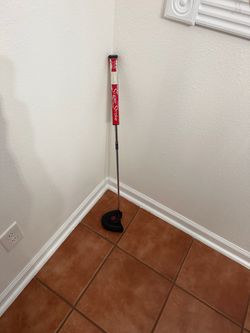 Odessey 2 ball red mallet putter