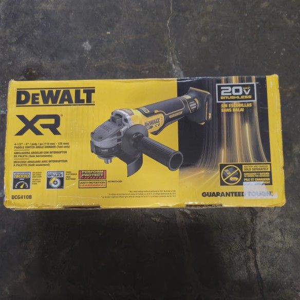 DEWALT XR 4.5-in 20-volt max Paddle
Switch Brushless Cordless Angle grinder
#0272