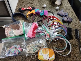 Girl's Hair Accessories and Jewelry with Jewelry Box Bundle