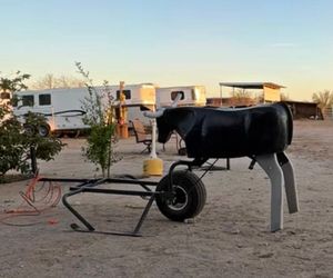 Roping sled with Wheels