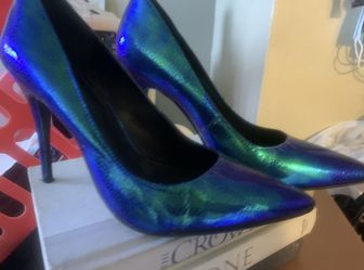 BCBG Maxazria Women Iridescent Mermaid Heels