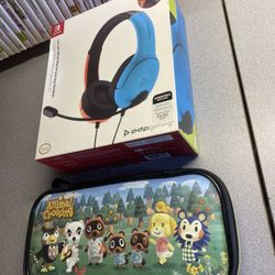 Nintendo Switch Headset And Case