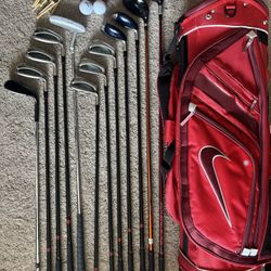 Ben Hogan, Adams, Ping, Nike Gold Clubs Set
