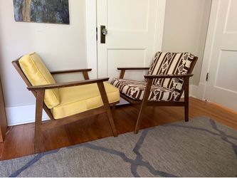 2 vintage accent chairs