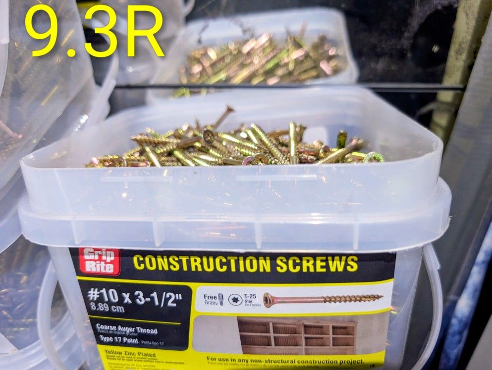 10 Lb Construction Screws 3 And 1/2 In