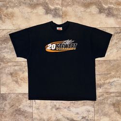 Vintage Y2K Tony Stewart #20 Home Depot NASCAR Racing Tee Size XXL