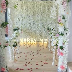 Flowers Backdrop And Centerpieces