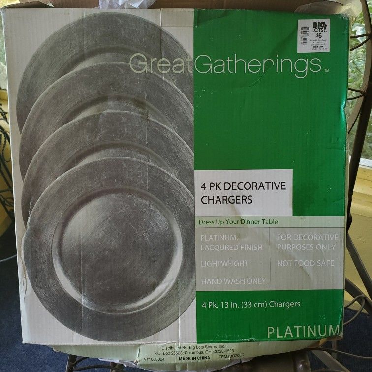 Decorative Plate chargers