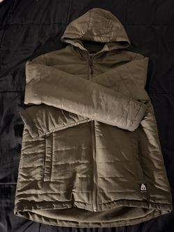 Olive Green Puffer Jacket