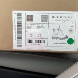 NIB  Burberry Rain Boots Wmns Alf Flinton L 