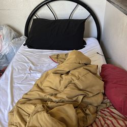 Twin steal bed and bed frame