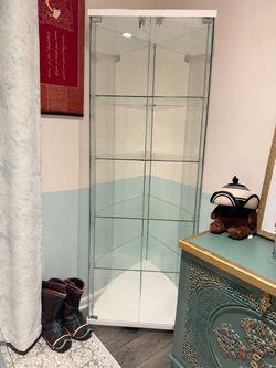 Glass corner cabinet